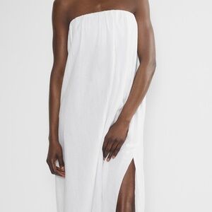 Arizona Babaton Fitzgerald Linen Dress, Linen, White, size Small